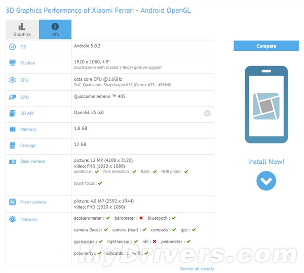 小米廉價新機曝光代號法拉利!