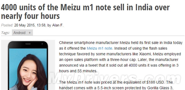 三哥狂搶4000臺魅藍Note:老外老困惑了