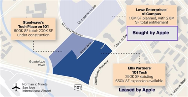 蘋果太土豪 買了這么大一塊地