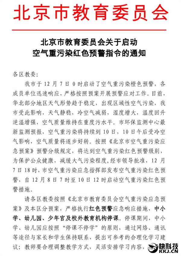 北京首次啟動霧霾紅色預警!汽車限行 中小學停課
