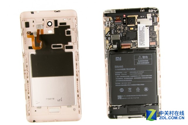 按鍵壽命堪憂 紅米Note 3深度拆解圖賞
