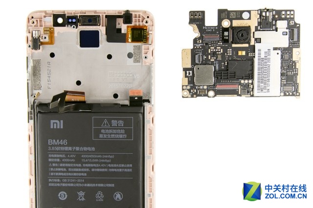 按鍵壽命堪憂 紅米Note 3深度拆解圖賞