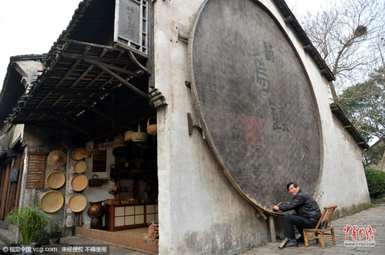 浙江烏鎮，航拍烏鎮風光。(圖片作者：梁臻)