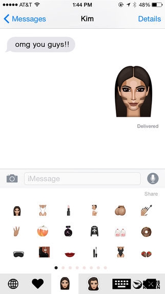 卡戴珊推了個巨臀表情：引爆蘋果App商店