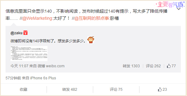 微博 twitter 社交媒體 微博解除140字限制