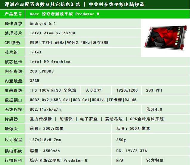 再掀游戲浪潮？游戲平板Predator 8評(píng)測(cè) 