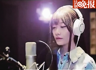 風小箏也是一名網絡歌手,這是她拍攝的MV截圖