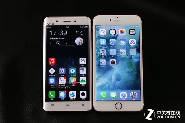 尖Phone:vivo Xplay5對(duì)比蘋(píng)果6s Plus