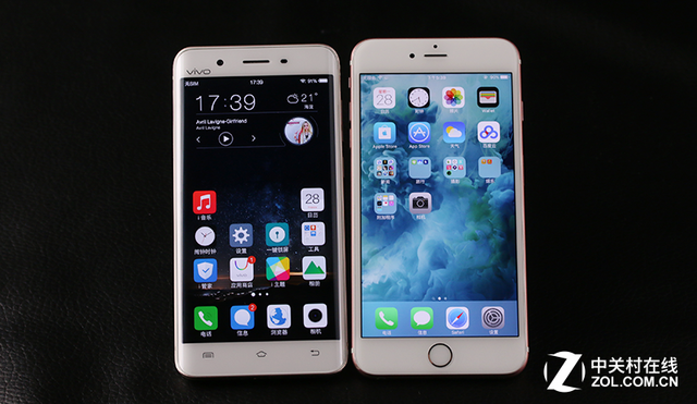 尖Phone:vivo Xplay5對比蘋果6s Plus 