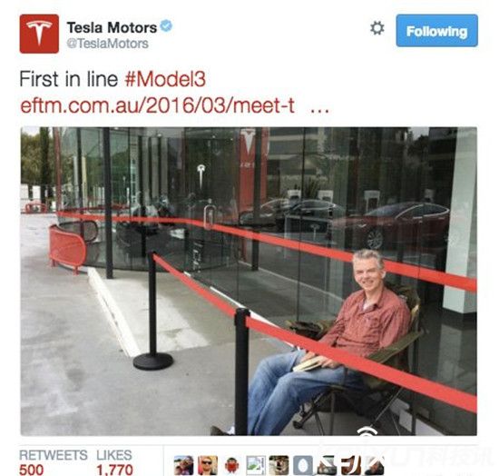 特斯拉正式發布Model 3：全球粉絲瘋了！