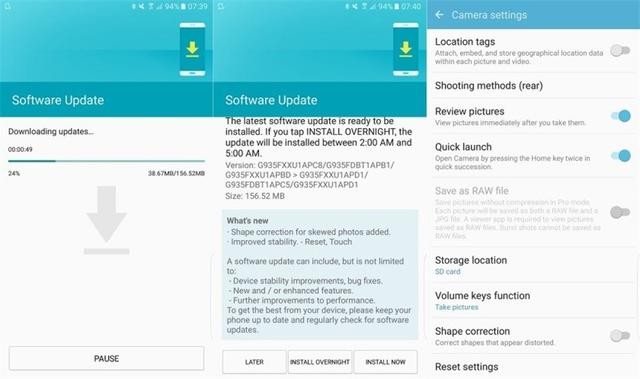 誤操作bug解決 三星為S7/S7 edge更新升級
