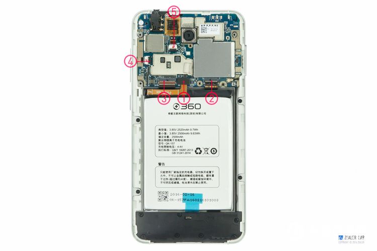 360手機F4做工如何?360手機F4拆機圖解評測