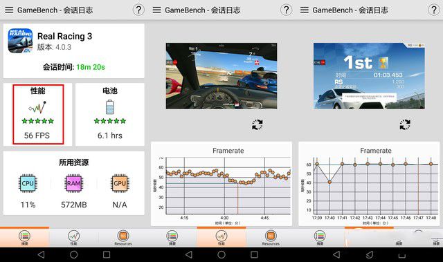 大型3D游戲接近滿幀 榮耀V8性能測試