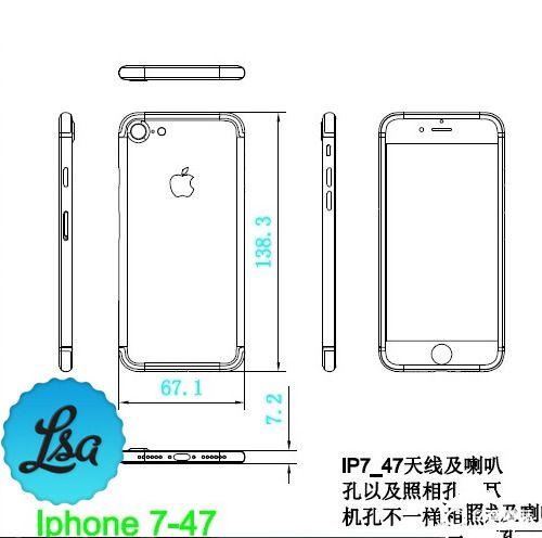 iPhone 7、7 Plus設(shè)計(jì)圖曝光：看完買誰(shuí) 秒懂！