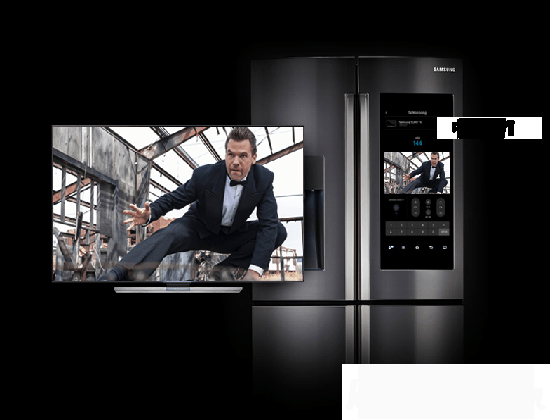 三星土豪冰箱:21.5高清觸屏 還能上網?