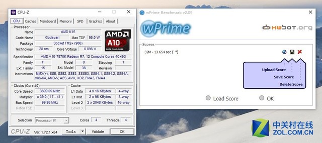 不足千元挑戰i5 AMD A10-7870K對比測試