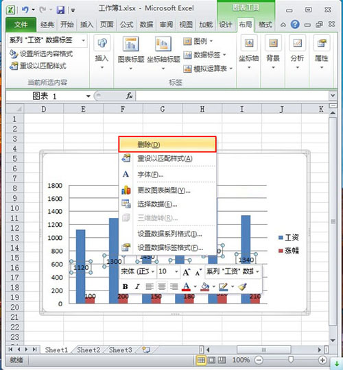 刪除Excel 2010系列標簽的3種方法