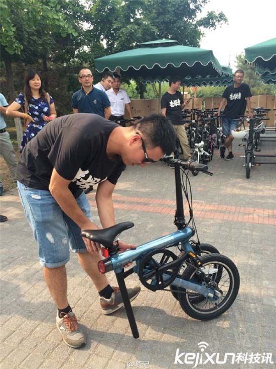 小米智能自行車實拍 小米自行車到底有多大?
