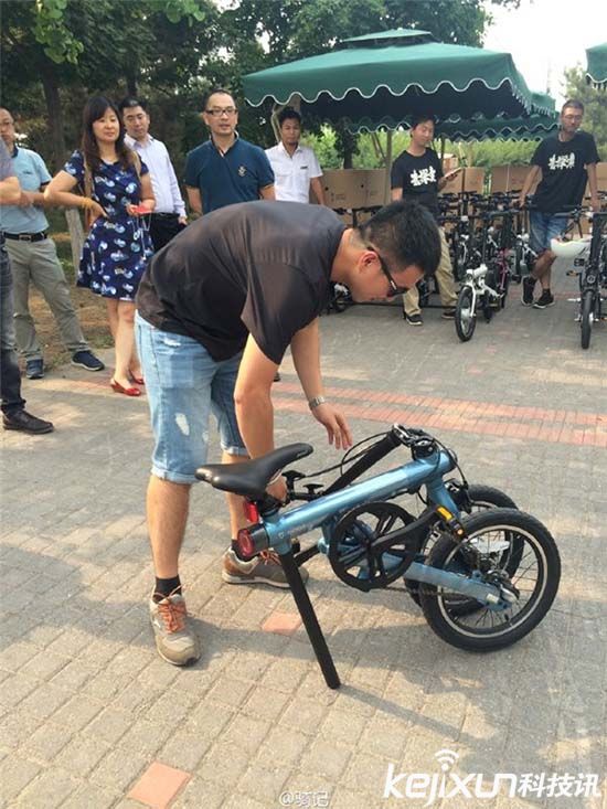小米智能自行車實拍 小米自行車到底有多大?