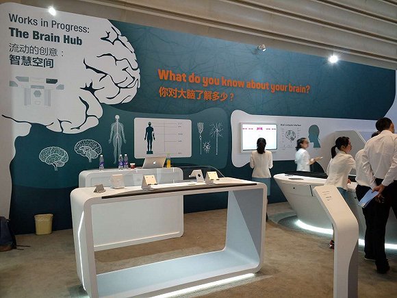 達沃斯探索區(qū)展示了多款機器人