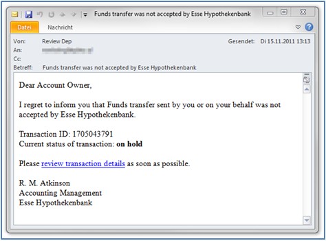 德國殺軟G Data：宙斯病毒（ZeuS）通過郵件傳播