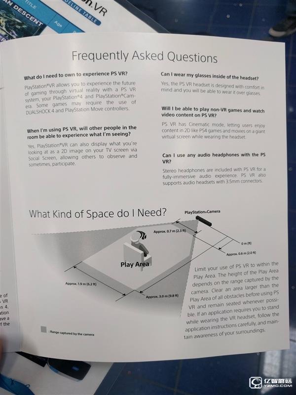 索尼PS VR房間大小需求曝光:這很日本