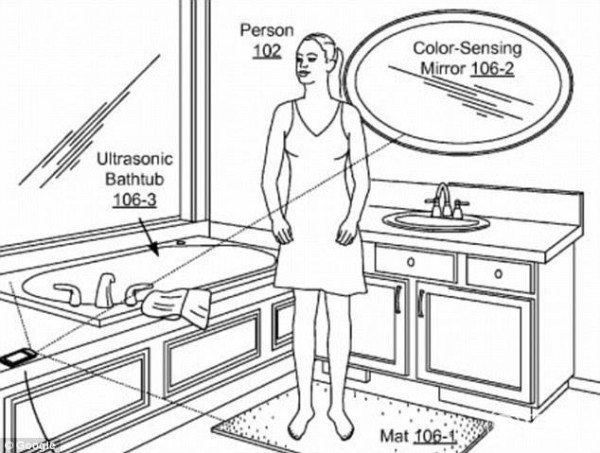 Google未來智能浴室曝光 馬桶都可以檢測身體了