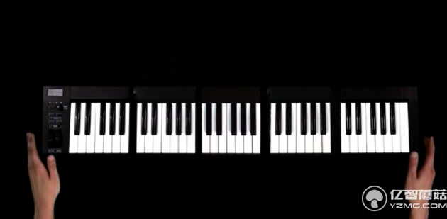 電子琴也能便攜 想要幾個(gè)按鍵自己拼就行