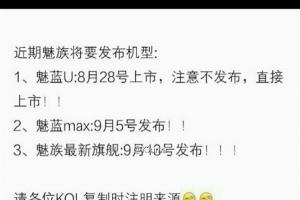 巨屏魅族Max首曝：對飆小米Max