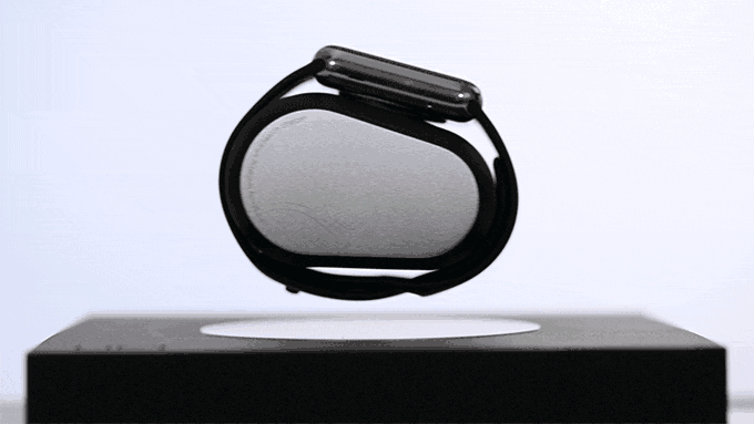 磁懸浮蘋果表底座 這可能是迄今為止最酷的了