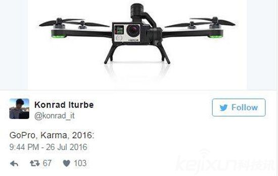 GoPro發布Karma無人機時間確定!9月19日
