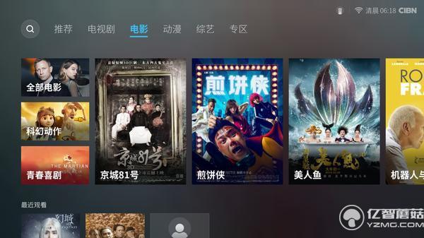 榮耀盒子Pro頻道列表