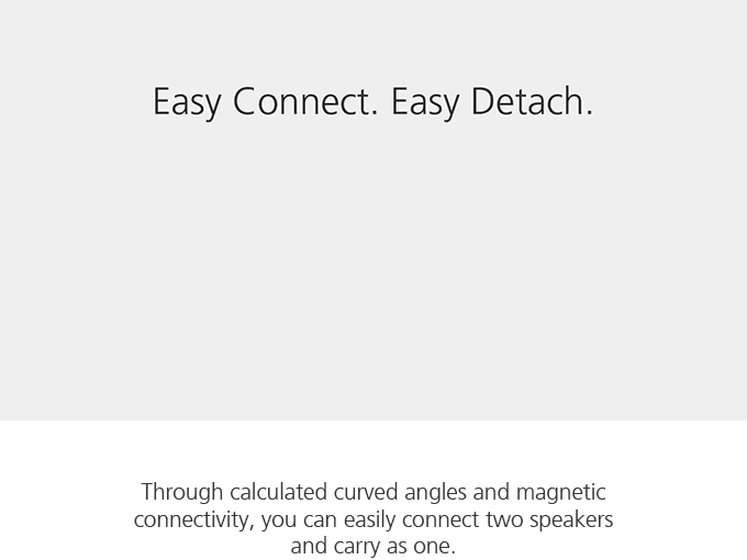 磁性組合音響DUOECHO 真正的立體聲效果