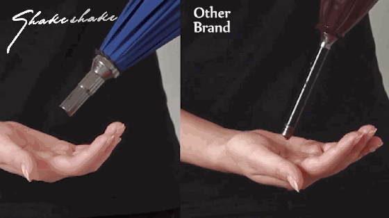 這年頭雨傘都可以不沾水了 甩甩就干了