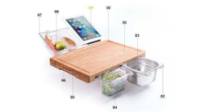 這個砧板設計太神奇!切菜不再弄得哪兒都是