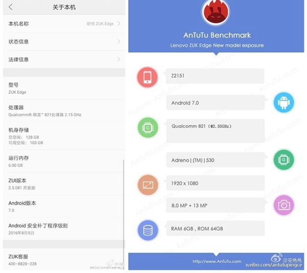 最便宜的驍龍821手機？聯(lián)想ZUK Edge黑白真機曝光