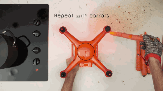 用無人機做感恩節晚餐!哥們你確定你敢吃?