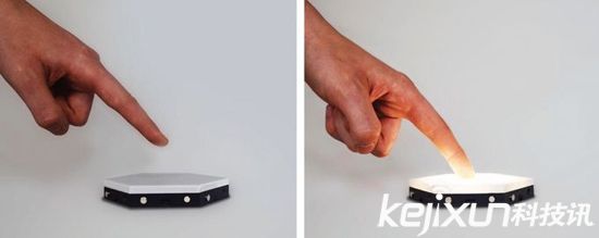 Helios觸控模塊化LED燈 可貼在墻上任意組成幾何照明燈