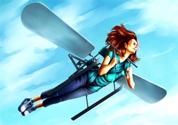 這下真要上天了！戴上這“翅膀”你就能飛起來