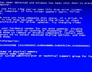 電腦藍(lán)屏代碼大全解析