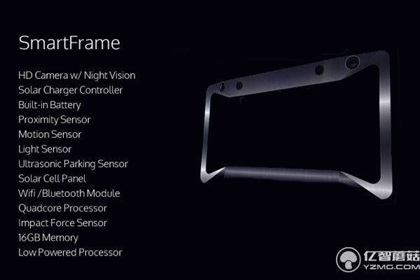 開車別想追我的尾 這款智能車牌都告訴我了