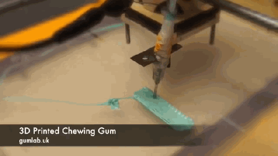 3D打印口香糖就要來了 任何造型都不是問題