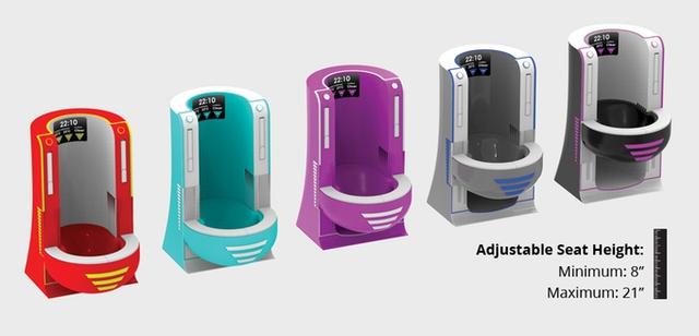 這個智能坐便器外觀復(fù)古 一瓶水就能完全沖干凈