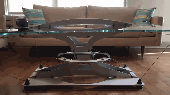 磁力懸浮黑科技 來看看這款極具未來感的酷炫茶幾