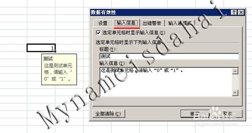 Excel 數據輸入有效性(限定輸入數據)