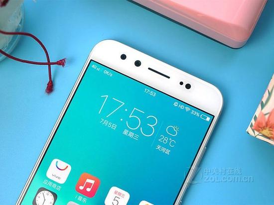 vivo X9s的前置柔光雙攝