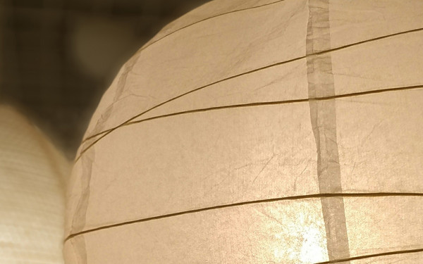 100%放大后燈罩上的紋理清晰可見