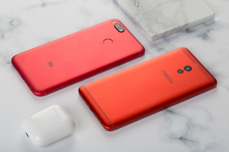 小米5X紅色版和魅藍(lán)Note6猩焰紅對比開箱圖賞