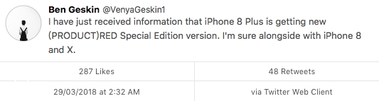 蘋果刺激銷量：iPhone 8/X新配色殺到