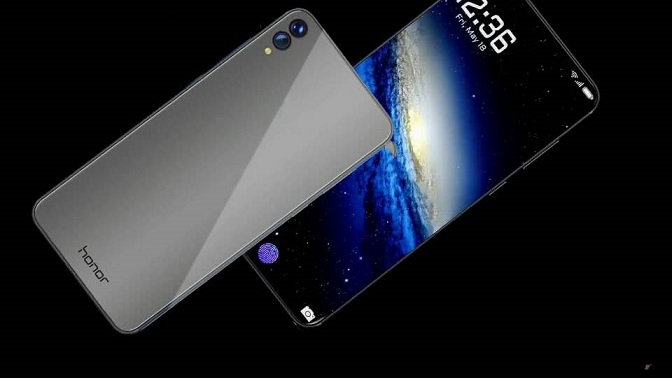 榮耀10概念圖美哭了！100%屏占比 配屏下指紋